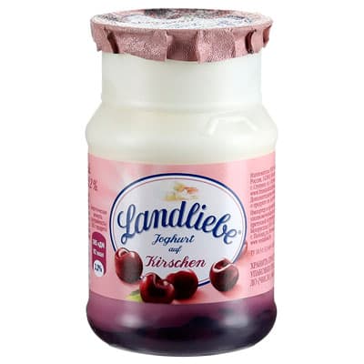 Йогурт Landliebe с вишней бидон 3,2% БЗМЖ 150 гр
