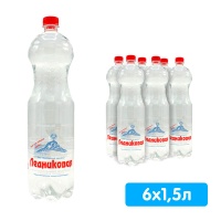 Вода Ледниковая минеральная 1.5 литра, без газа, пэт, 6 шт. в уп.