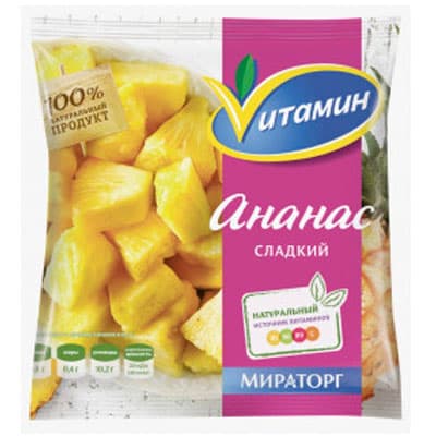 Ананас Vитамин замороженный 300 гр