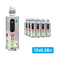 Вода Sienergy Baby для детей 0.38 литра, спорт, без газа, пэт, 12 шт. в уп.