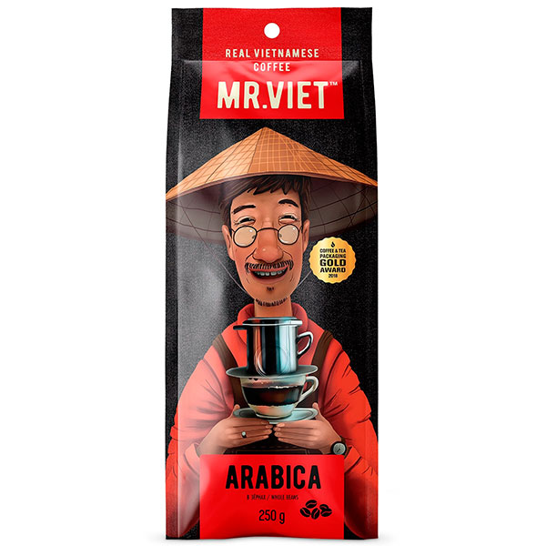 Кофе Mr.Viet Арабика зерно в/у 250 гр