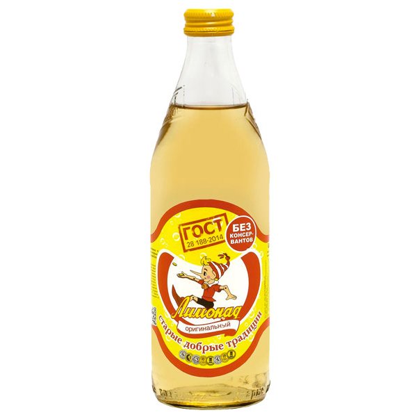 Напиток Старые добрые традиции Бобылево Лимонад 0.5 литра, газ, стекло, 12 шт. в уп.