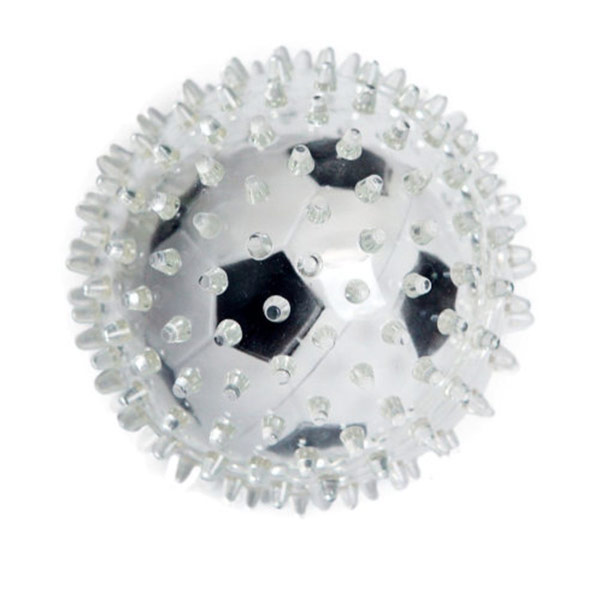 Игрушка для собак ROSEWOO Мяч футбольный 2в1 резиновый бело-черный 8 см