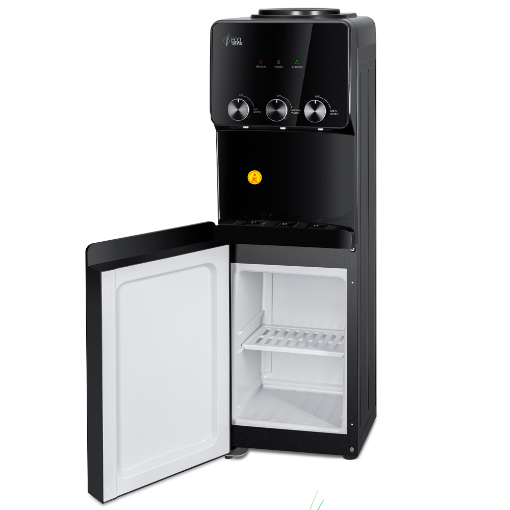 Кулер Ecotronic K26-LCE черный (шкафчик 16 литров)