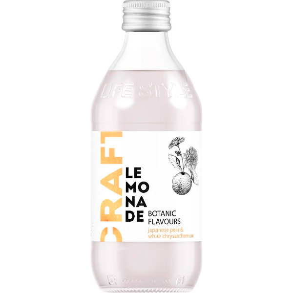 Лимонад Star Bar Craft Лимонад японская груша-белая хризантема 0.33 литра, газ, стекло, 12 шт. в уп.