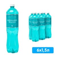 Вода Ferdinanduv pramen / Фердинандов прамен 1.5 литра, газ, пэт, 6 шт. в уп.