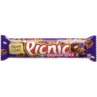 Шоколадный батончик Picnic Грецкий орех и арахис 52 гр