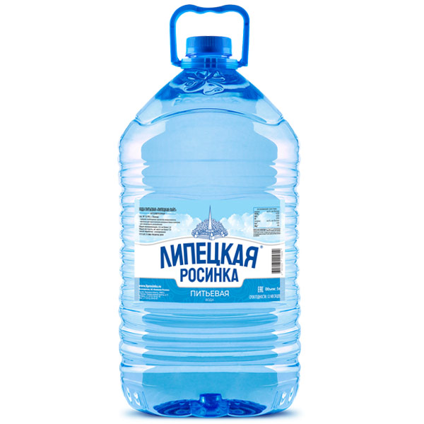Вода Липецкая Росинка питьевая 5 литров, 2 шт. в уп.