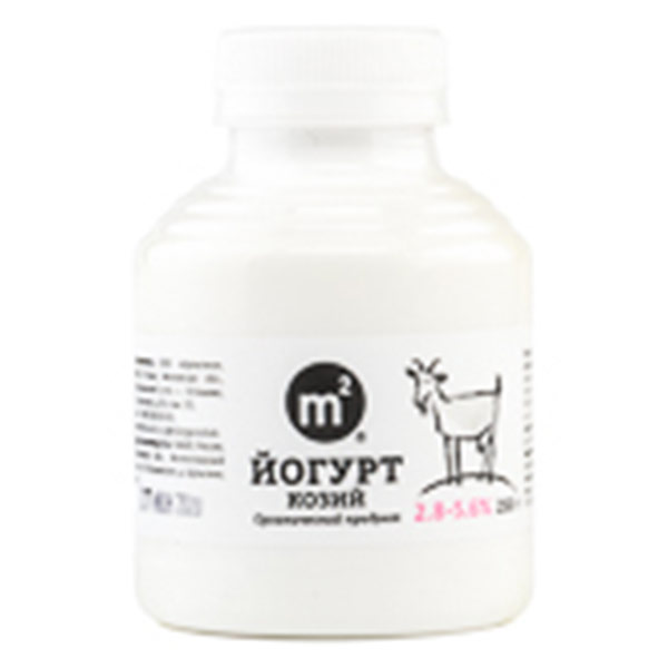 Йогурт питьевой Натуральный козий Ферма М2 2,8-5,6 % БЗМЖ 250 мл