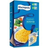 Крупа Мистраль пшено золотое в пакетиках для варки 5 х 80 гр
