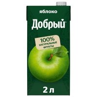 Нектар Добрый фермерские яблочки 2 литра