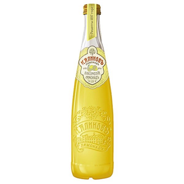 Калиновъ Лимонадъ Винтажный Классический 0,5 литра, газ, стекло, 12 шт. в уп.