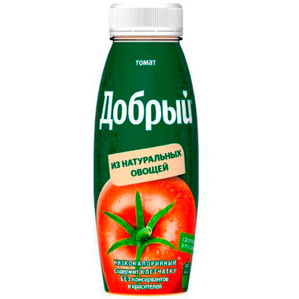 Сок Добрый томат с солью 0,3 литра, пэт, 12 шт. в уп.