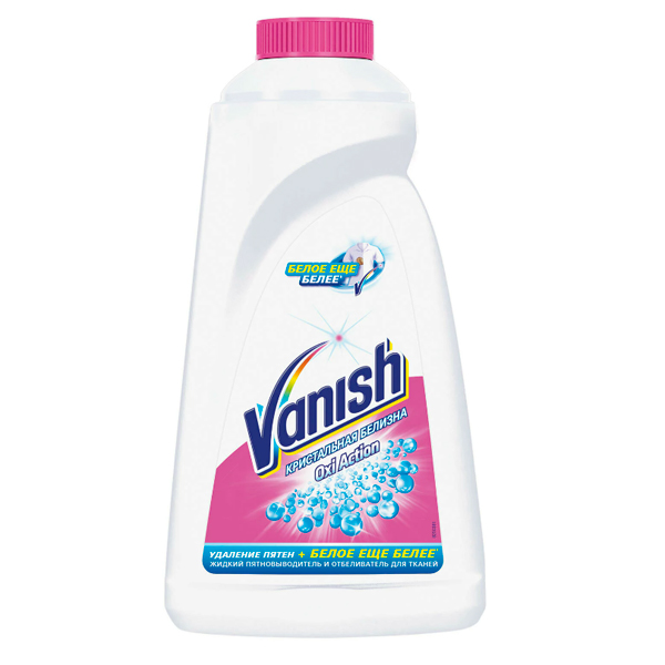 Пятновыводитель + отбеливатель Vanish Oxi Action кристальная белизна 1 литр