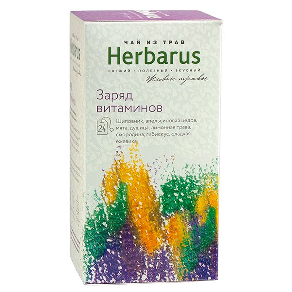 

Чай из трав Herbarus заряд витаминов 24 пак