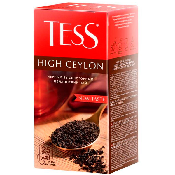 Чай черный Tess High Ceylon цейлонский 25 пак