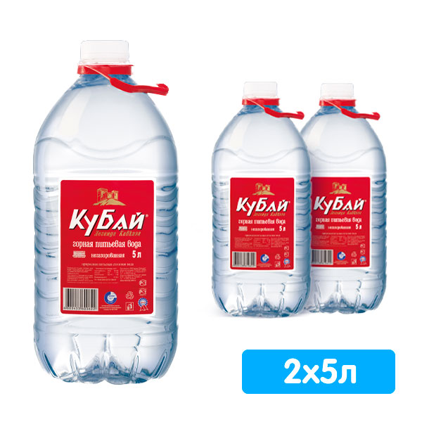 Вода Кубай питьевая 5 литров, 2 шт. в уп