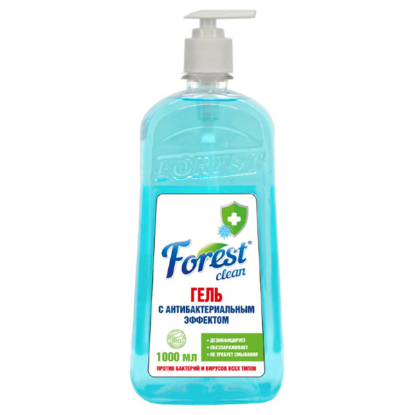 

Гель для рук антибактериальный Forest clean 1 литр