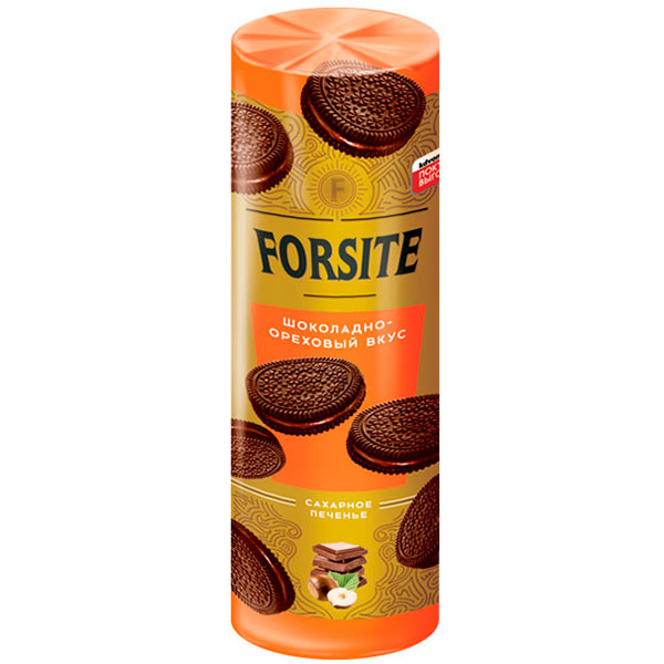 Печенье Forsite шоколадно ореховый вкус 208 гр