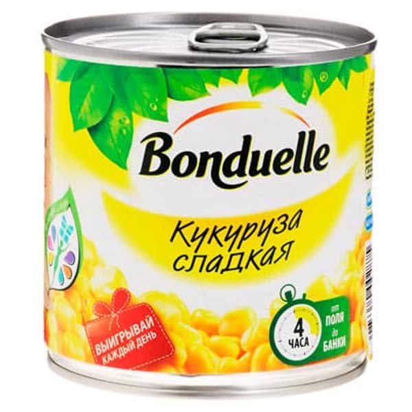 Кукуруза Bonduelle сладкая 340 гр