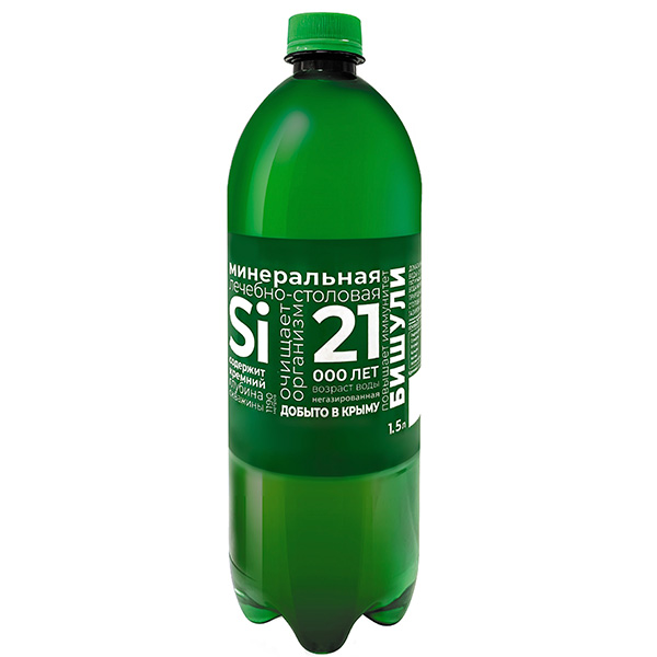 Вода минеральная лечебно-столовая Бишули 1.5 литра, без газа, пэт, 6 шт. в уп.