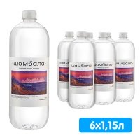Вода Шамбала 1.15 литра, без газа, пэт, 6 шт. в уп.