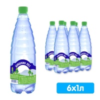 Вода Шишкин лес 1 литр, газ, пэт, 6 шт. в уп.