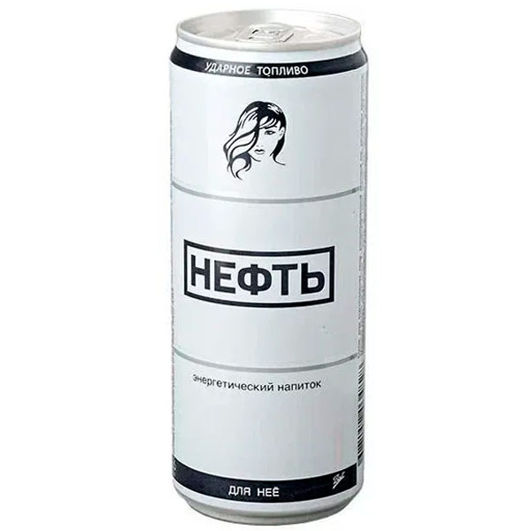 Энергетический напиток Нефть (Neft) Для неё 0.5 литра, ж/б, 12 шт. в уп.