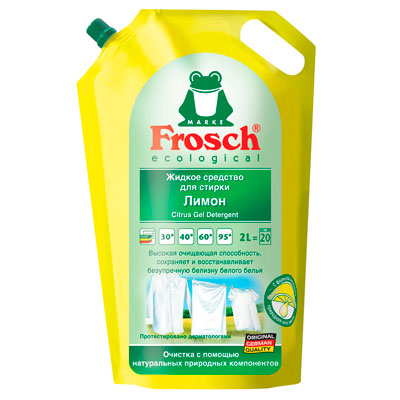 Жидкое средство для стирки Frosch Ecological лимон 2 литра