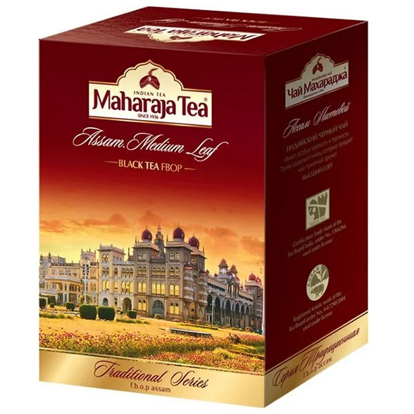 Чай черный Махараджа индийский байховый среднелистовой 250 гр