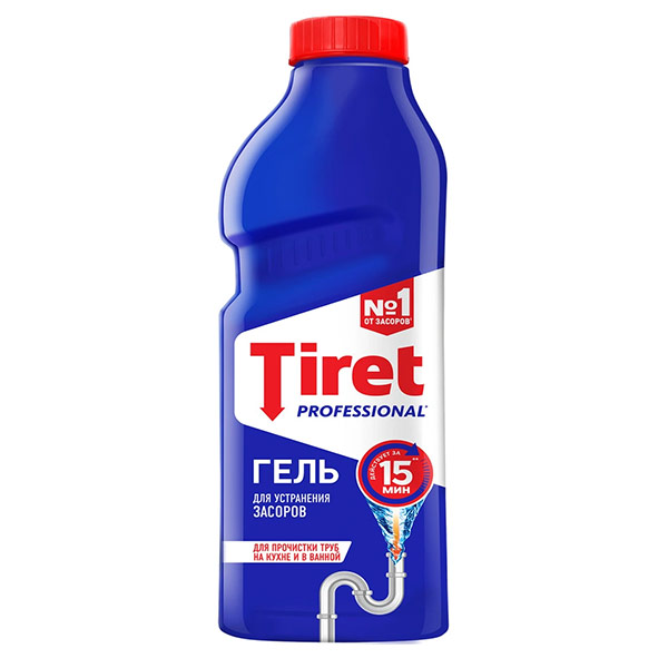 Гель для удаления засоров Tiret Professional 0.5 литра
