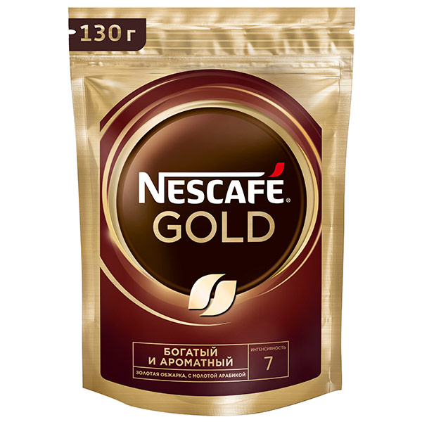 Кофе Nescafe / Нескафе Gold растворимый м/у (130 гр)