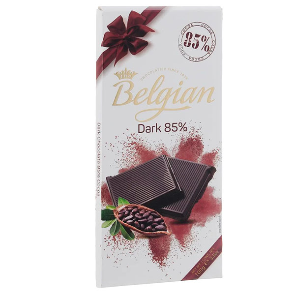 Шоколад The Belgian горький 85% какао 100 гр