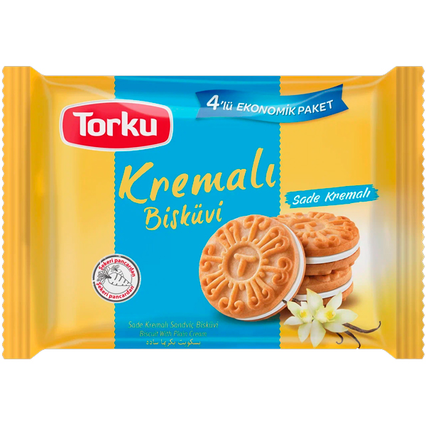 Печенье TORKU Кремали со сливочным кремом 244 гр