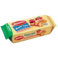 Печенье Яшкино Мини-пай голландский с малиновой начинкой 180 гр