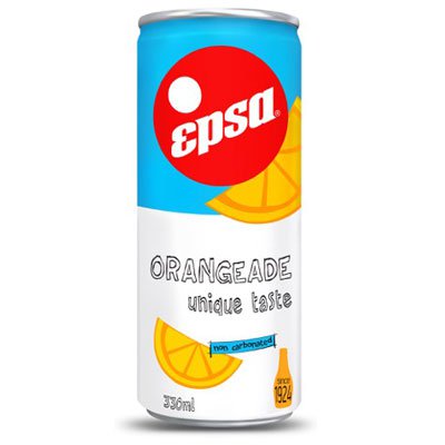 Epsa / Эпса напиток портокалада (апельсин) 0,33л б/г ж/б. (4шт.)