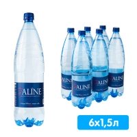 Вода Jaline 1.5 литра, газ, пэт, 6 шт. в уп.