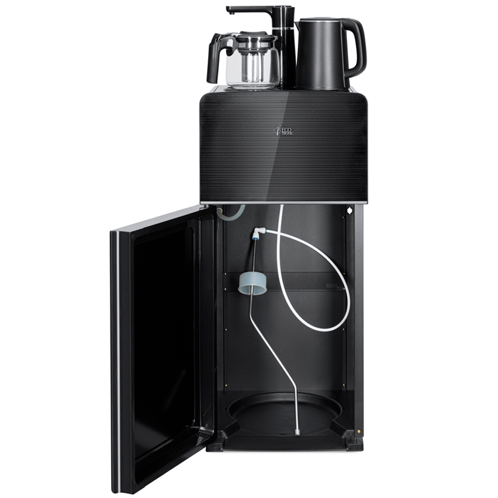 Кулер с чайным столиком Тиабар Ecotronic TB18-LE черный (шкафчик 6 литров)