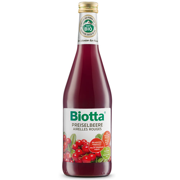 Biotta / Биотта из дикорастущей брусники 0,5л ст (6шт.)