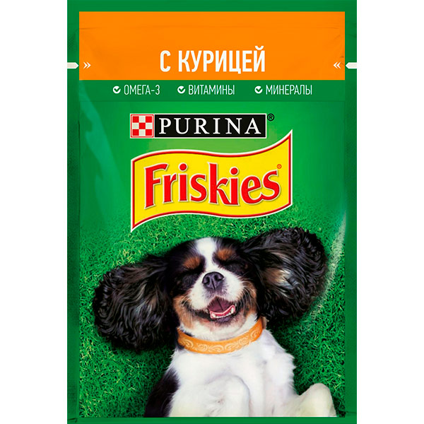 

Влажный корм Friskies для собак курица 85 гр, 24 шт. в уп.