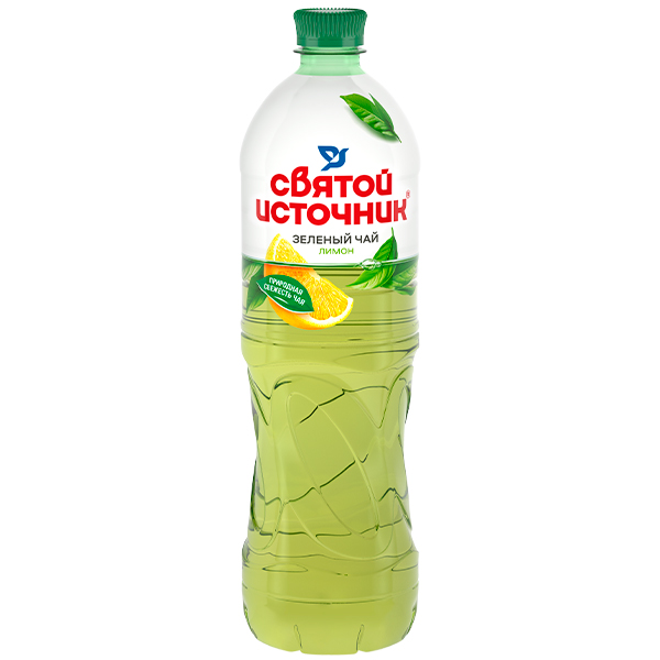 Напиток Святой источник Зеленый чай Лимон 1 литр, пэт, 6 шт. в уп
