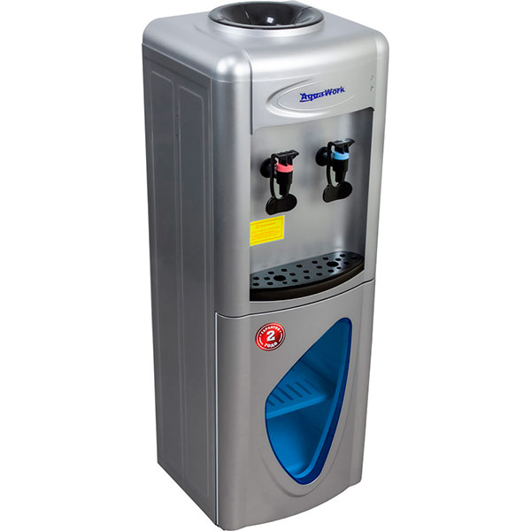 Кулер Aqua Work 0.7-LDR серебристый (шкафчик 10 литров)