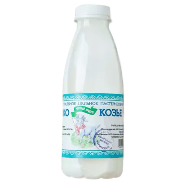 Молоко козье цельное (Ферма Гришанкина) 4,6-4,9% БЗМЖ 0.5 литра