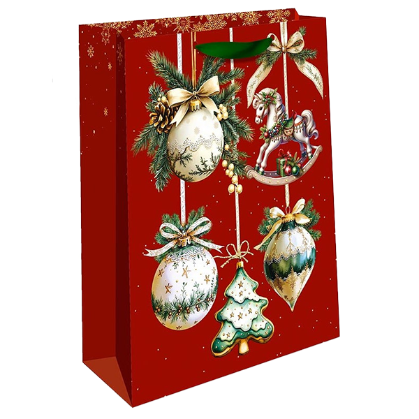 Подарочный пакет Арт и Дизайн Новый Год в ассортименте 33x42.5х10 см