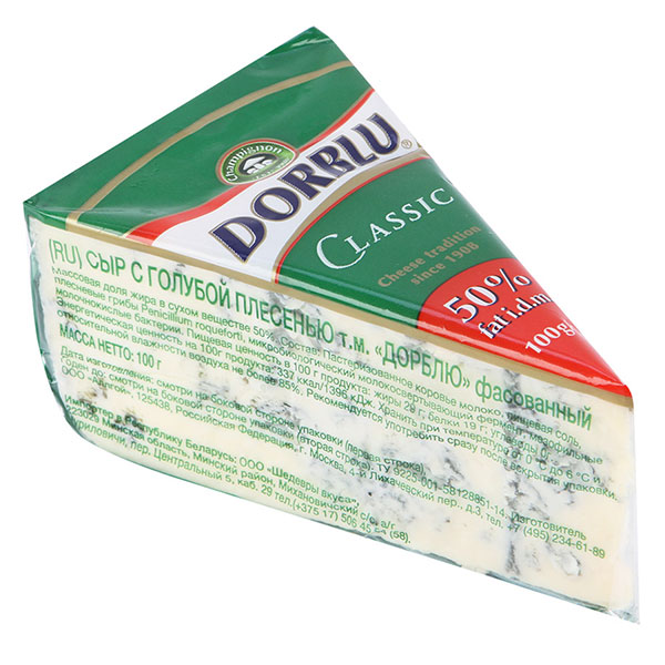 Сыр Dorblu Classic 50% с голубой плесенью БЗМЖ 100 гр