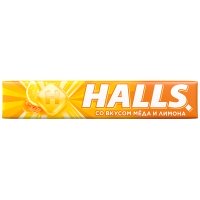 Леденцы Halls мёд с лимоном 25 гр