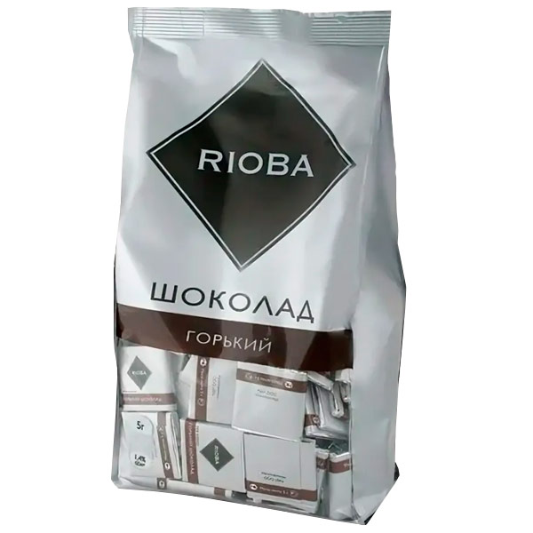 Шоколад Rioba порционный горький 72% какао 800 гр