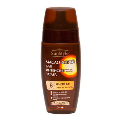

Масло-спрей Sun Style для интенсивного загара SPF-6 водостойкий 125 мл