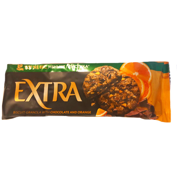 Печенье Kellogg's Extra сдобное Гранола с шоколадом и апельсином 150 гр