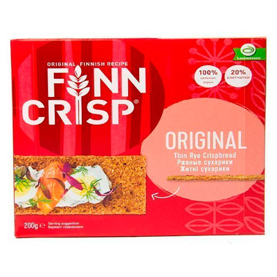 Сухарики Finn Crisp / Фин Крисп Original ржаные 200 гр